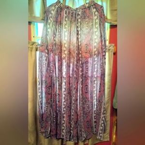 Abercrombie and Fitch sheer bohemian maxi skirt